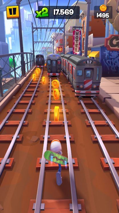 地铁跑酷2滑板英雄3D版