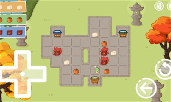 食物迷宫推箱子游戏