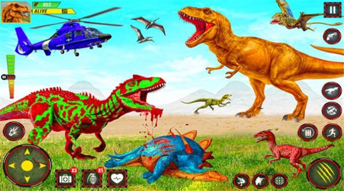 恐龙猎人追逐游戏